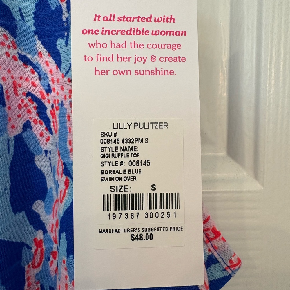 Lilly Pulitzer Gigi Ruffle Top - Picture 4 of 4